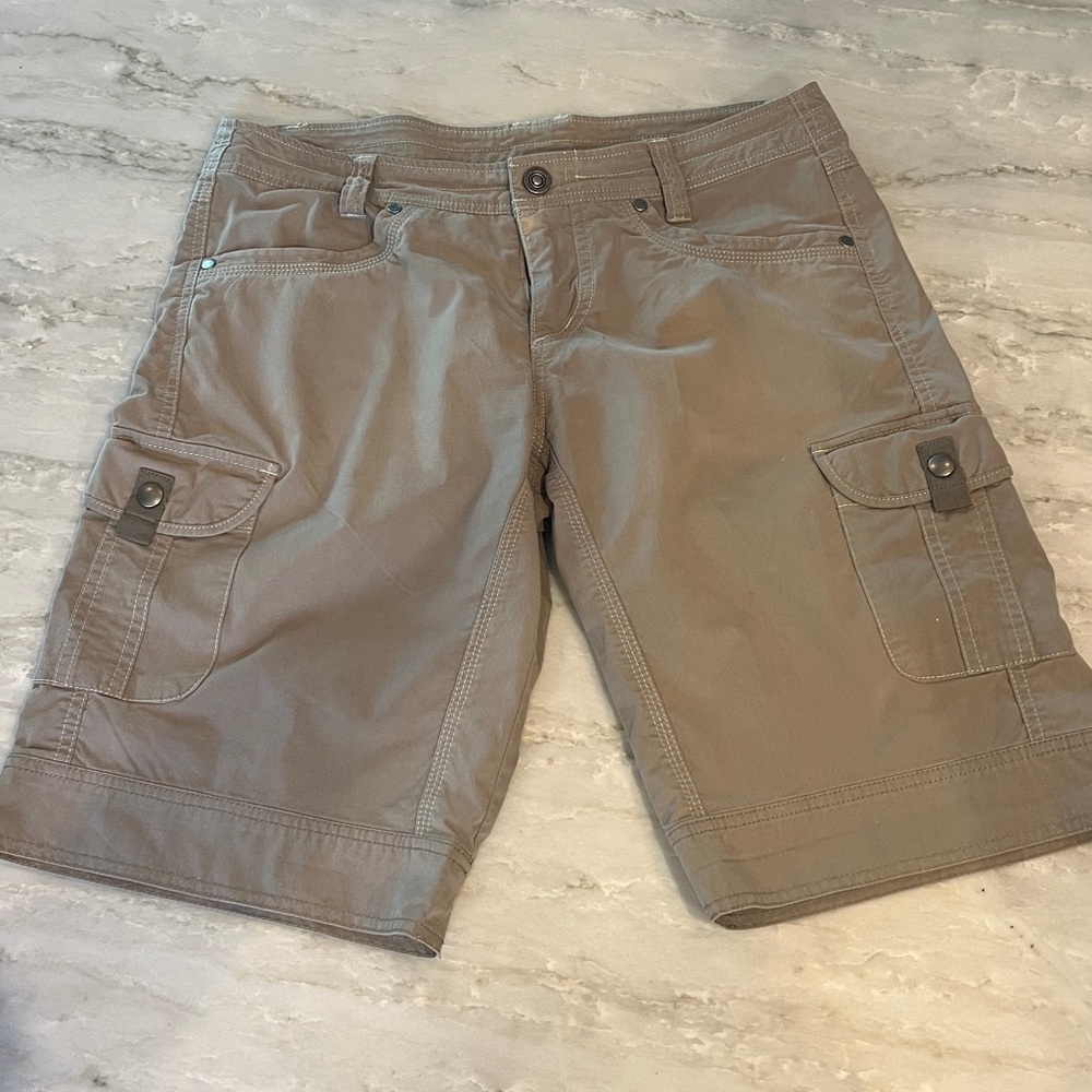 KÜHL Women Tan Cargo Shorts - Size 8